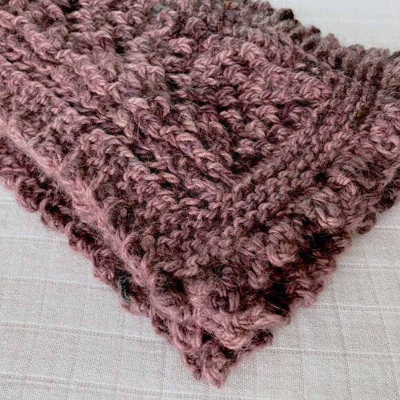 Handmade 🇨🇦 NWOT Hand Knit Alpaca Wool Lace Scarf - Picture 4 of 5